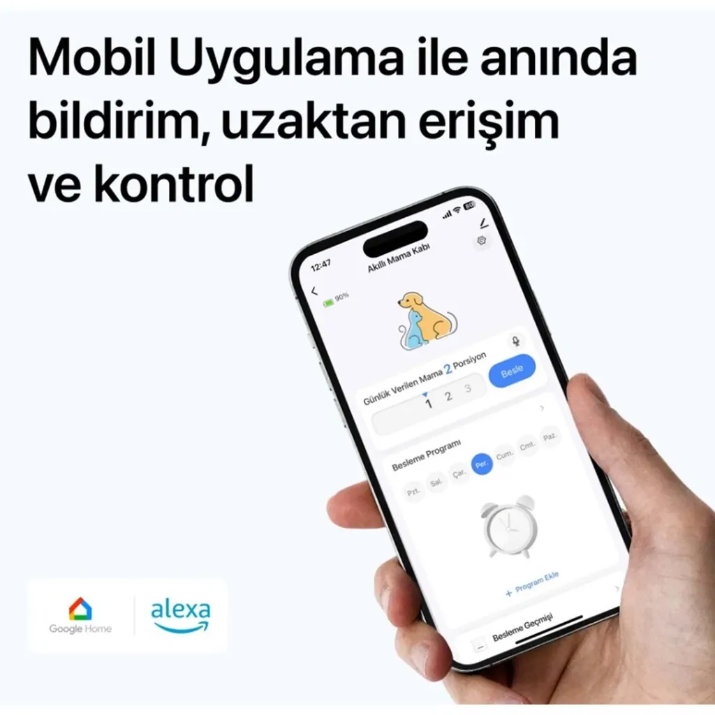 XENON SMART X8612 AKILLI KEDİ KÖPEK MAMA KABI Wİ-Fİ UZAKTAN SESLİ VE KAMERA KONTROLLÜ
