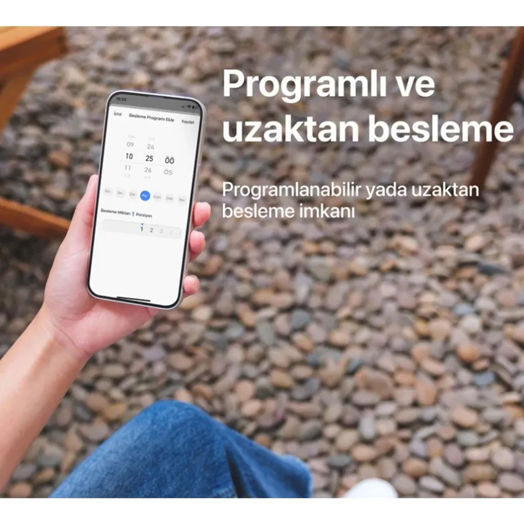 XENON SMART X8612 AKILLI KEDİ KÖPEK MAMA KABI Wİ-Fİ UZAKTAN SESLİ VE KAMERA KONTROLLÜ 3