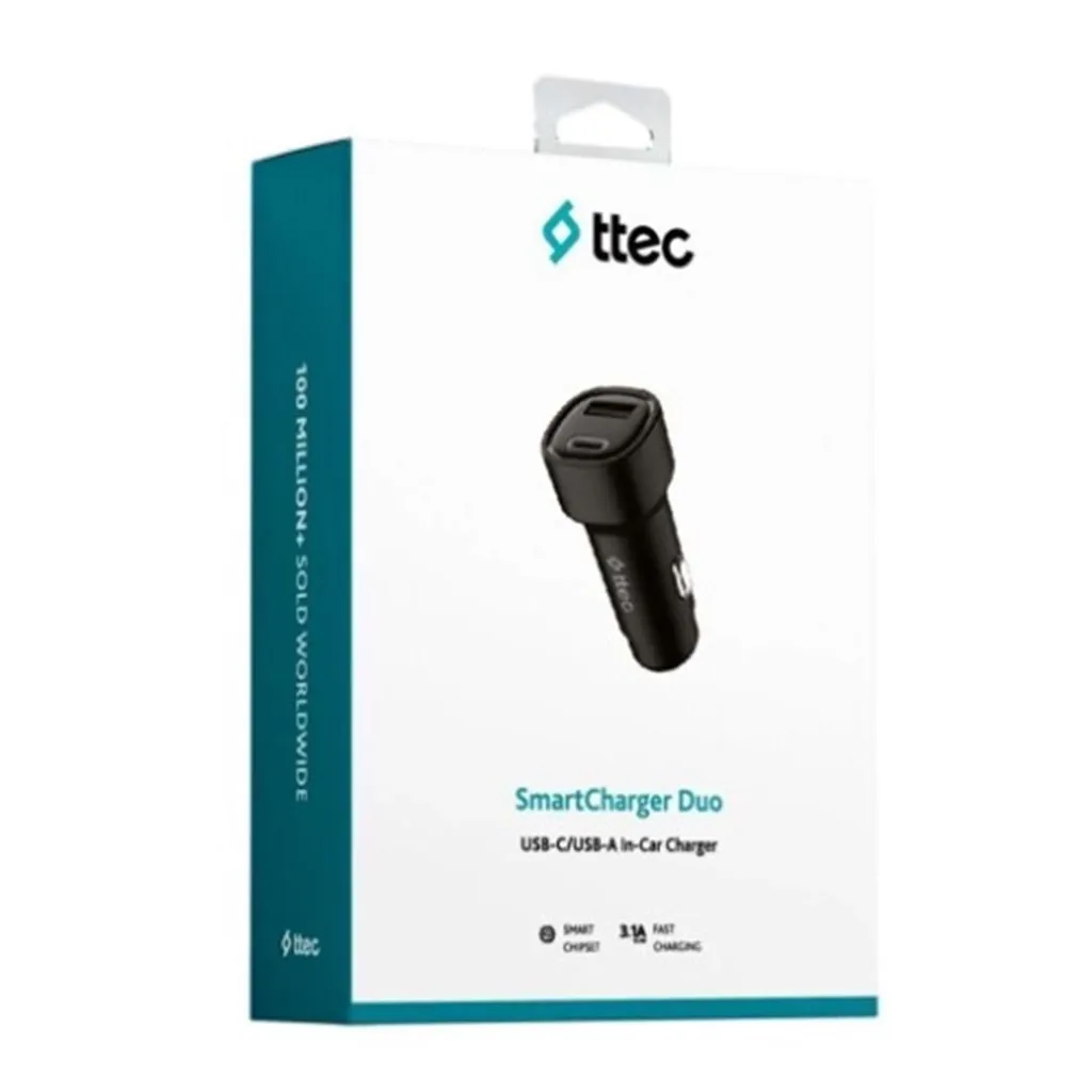 TTEC SMARTCHARGE DUO 3.1A ARAÇ ŞARJ ALETİ USB-C+USB-A 2CKS35S 4