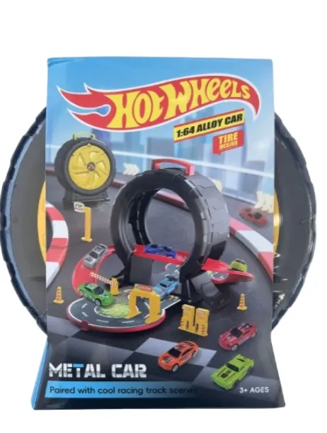 HOTWHEELS LASTİK GARAJ OYUNU 378-5 2