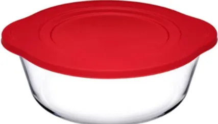 Paşabahçe Borcam 840 cc Plastik Kapaklı Cam Tencere 59133 2