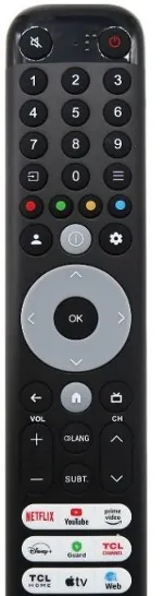 HUAYU RM-L1910E TCL NETFLİX-YOUTUBE TUŞLU UNİVERSAL TV KUMANDASI KK9794 2