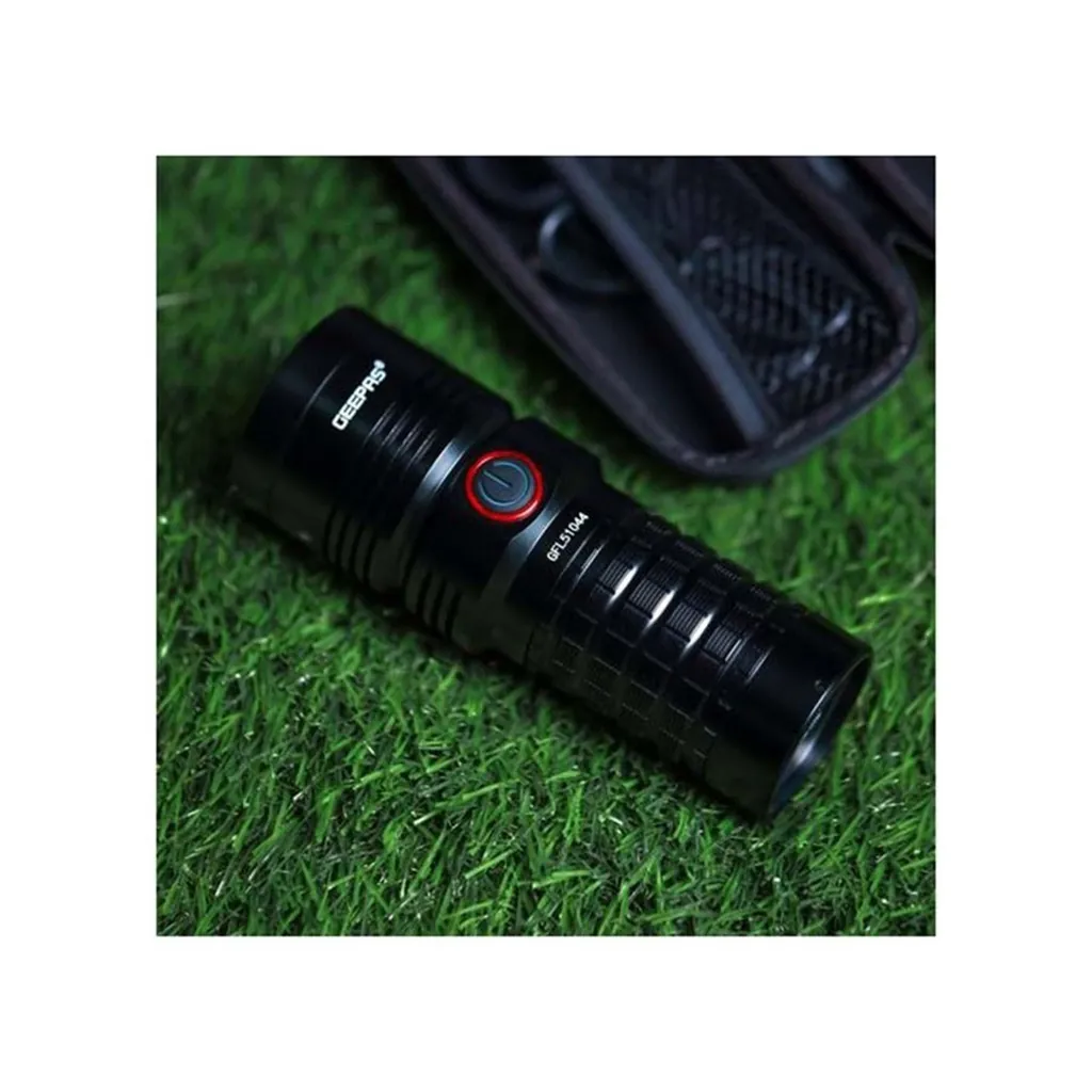 GEEPAS GFL51044 25W YÜKSEK GÜÇLÜ SİYAH LED EL FENERİ VE POWERBANK - SU GEÇİRMEZ ALÜMİNYUM GÖVDE - 15 SAAT ÇALIŞMA SÜRESİ thumbnail 3