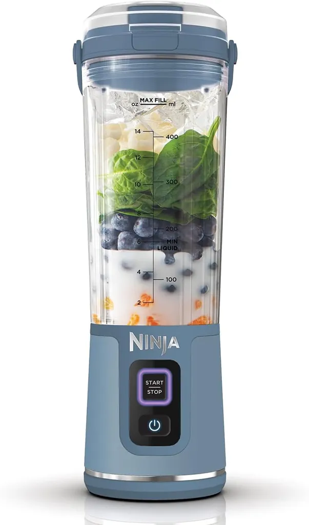 NINJA BLAST BC151EUNV TAŞINABİLİR ŞARJLI BLENDER MAVİ 5