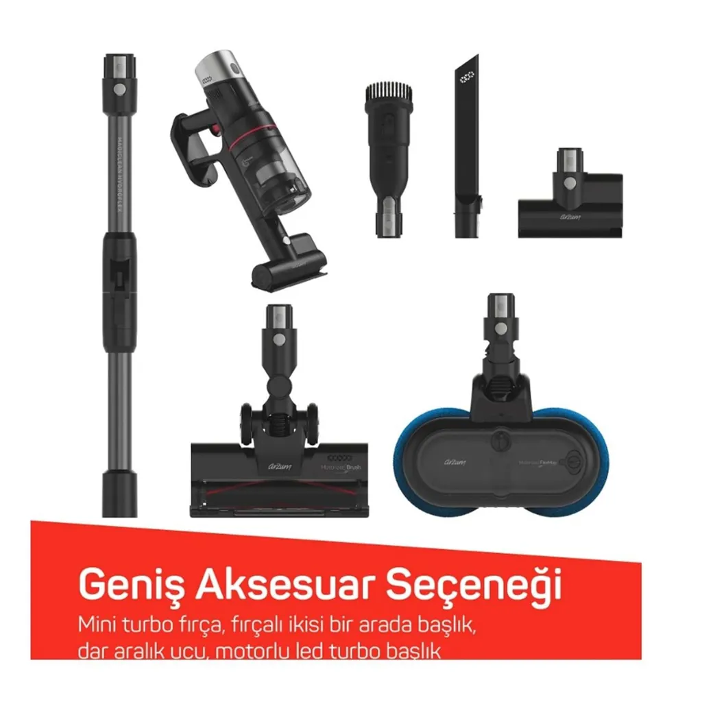 ARZUM AR4213 MAGİCLEAN HYDROFLEX DİKEY ŞARJLI SÜPÜRGE 5