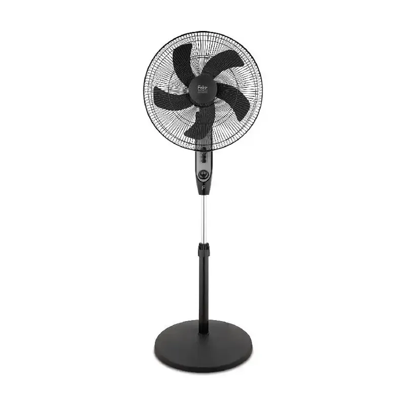 FAKIR SV 1060 AYAKLI VANTİLATÖR - 60W GÜÇLÜ MOTOR - ZAMANLAYICI ÖZELLİKLİ VE 3 KADEMELİ HIZ AYARLI STAND FAN - SİYAH