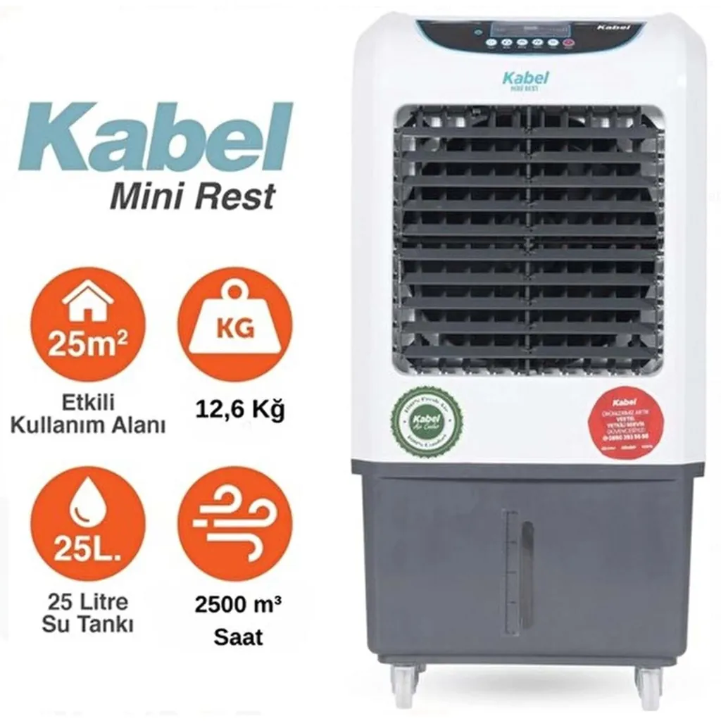 KABEL KBL-MN3000 MİNİ REST EVAPORATİF TAŞINABİLİR SULU SOĞUTUCU 3