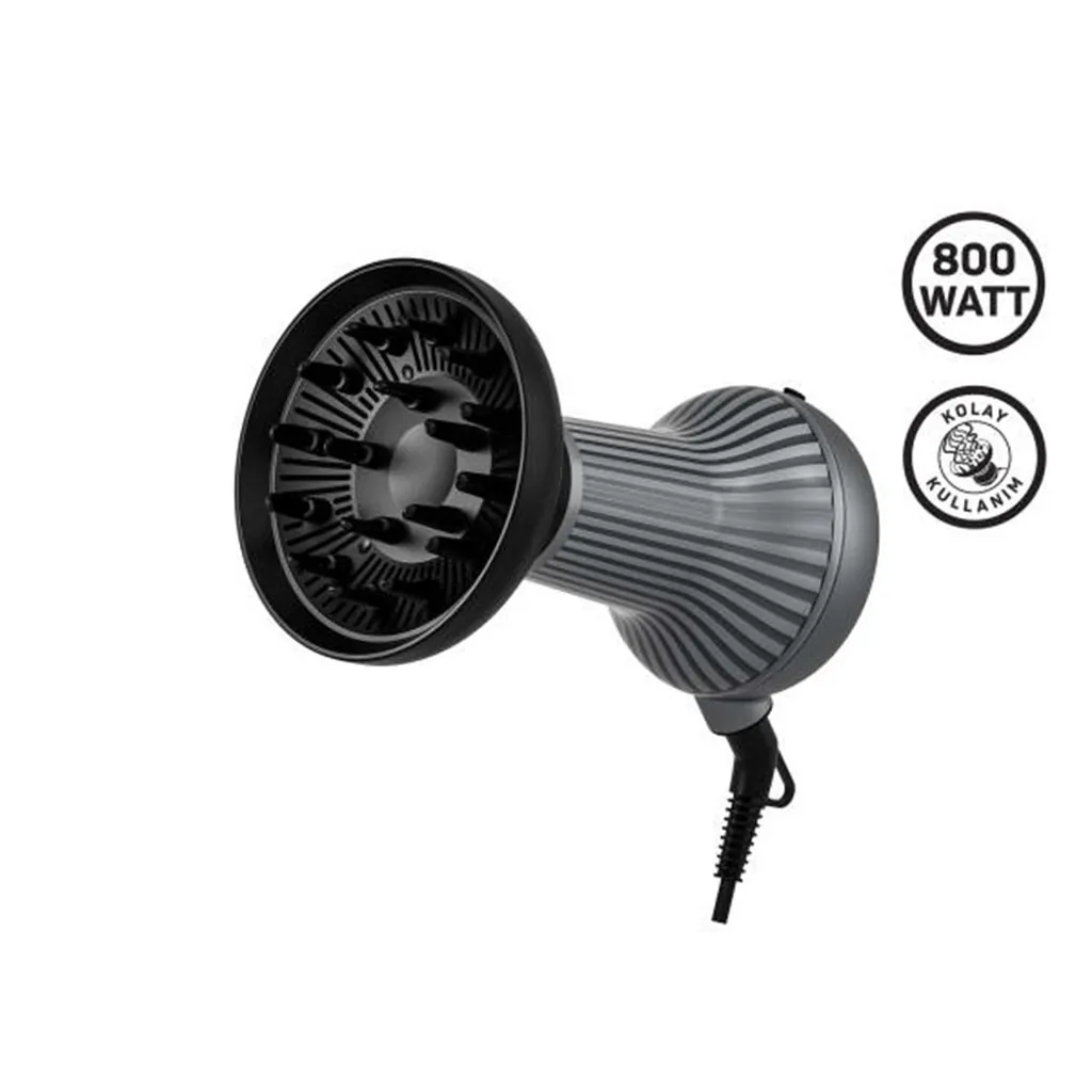 ARZUM AR5124 TRENDCARE CURLY ANTRASİT SAÇ KURUTMA MAKİNESİ 2