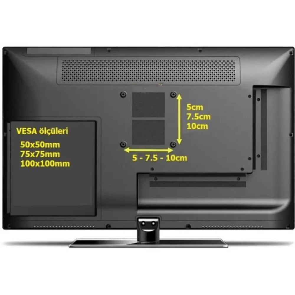 17-27" KADEMEL SABİT MONİTÖR ASKI APARAT WM-01 3