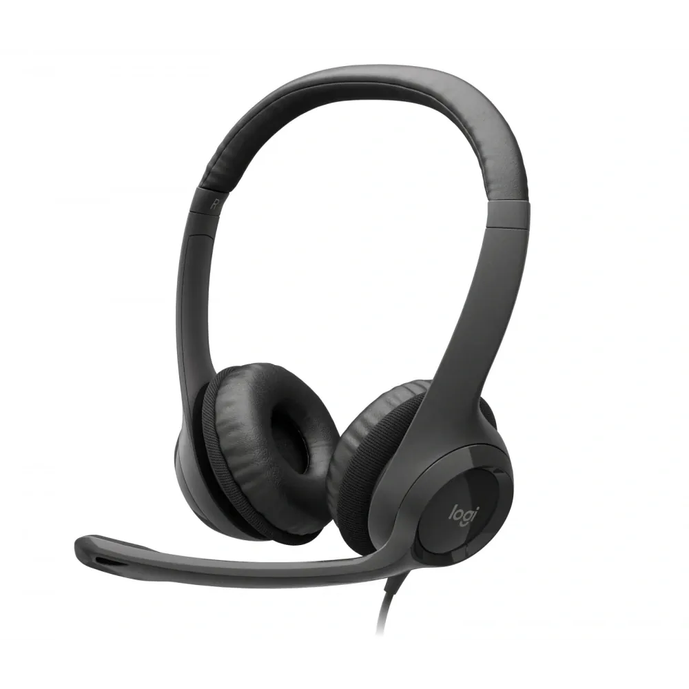 Logitech H390 Gürültü Engelleyici Mikrofon Siyah Usb 981-000406 2