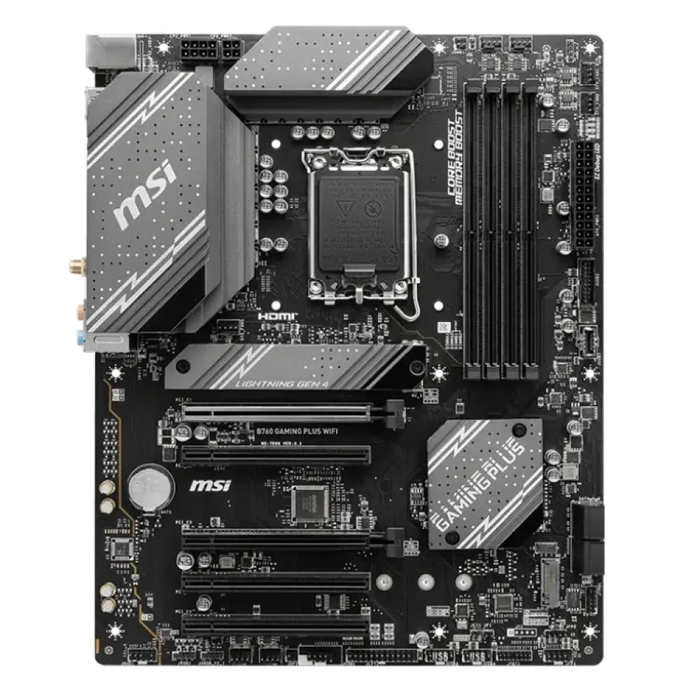 Msi B760 Gaming Plus Wifi Ddr5 6800(Oc) Usb3.2 Wi-Fi 6E Atx 1700p 3