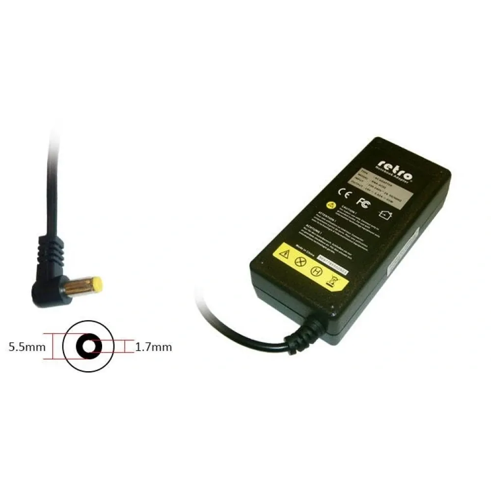 ADAPTOR DCA-A043 19V 3.42A 65W 1.7mm x 5.5mm 2