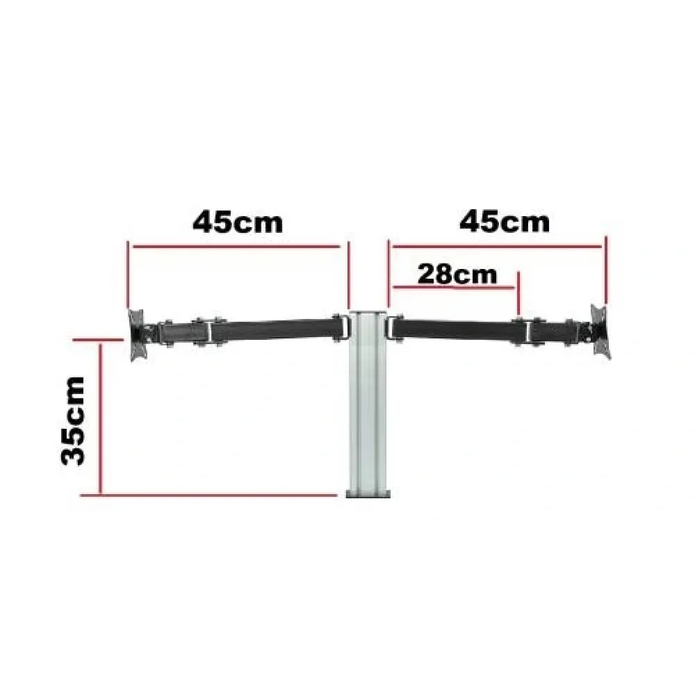 17-27" MASA ÜSTÜ İKİLİ MONİTÖR ASKI APARATI MA-02