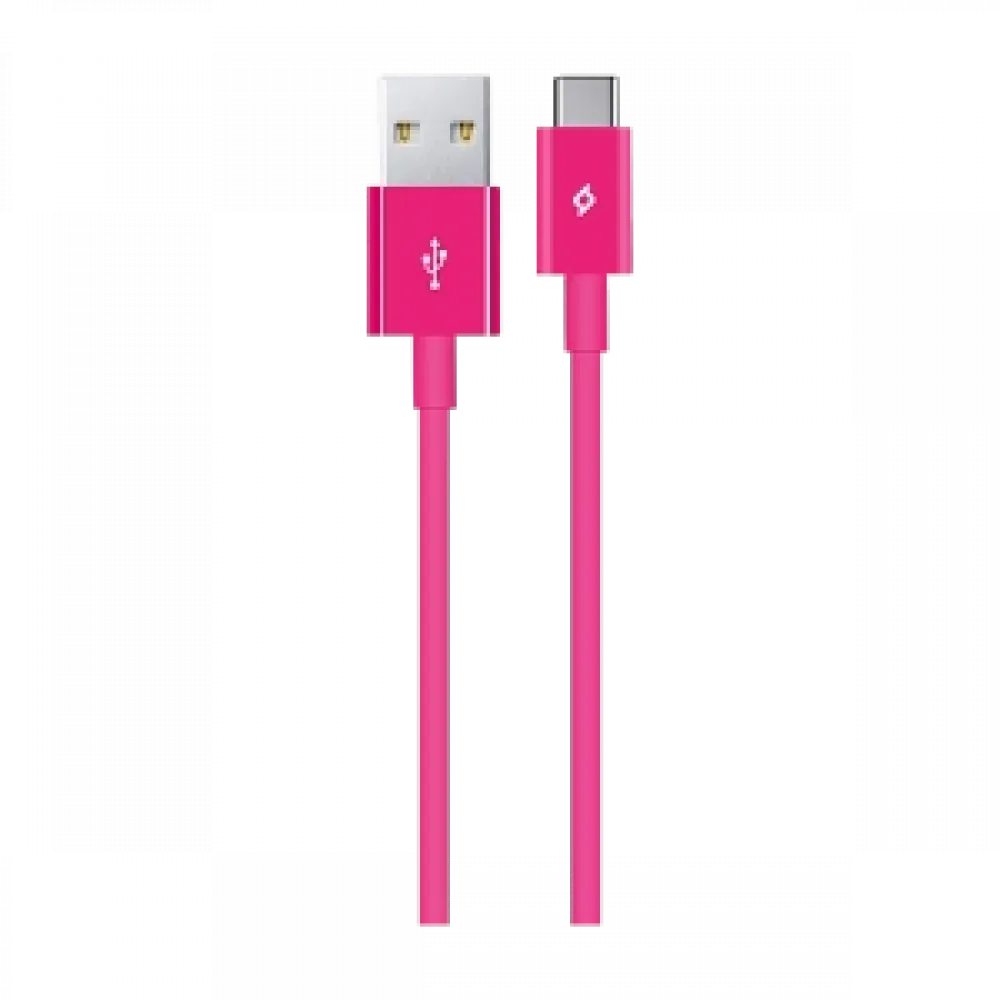 KABLO TTEC 2DK12P TYPE-C PEMBE 1MT