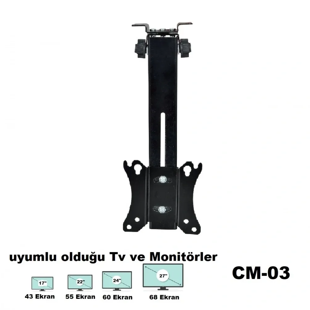 17-27"Eğimli Tavan Askı Aparat Cm-03