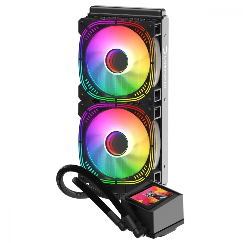 İşlemci Fanı Gamepower Skadı Elıte Lcd 240 Argb Sıvı Soğutma 2