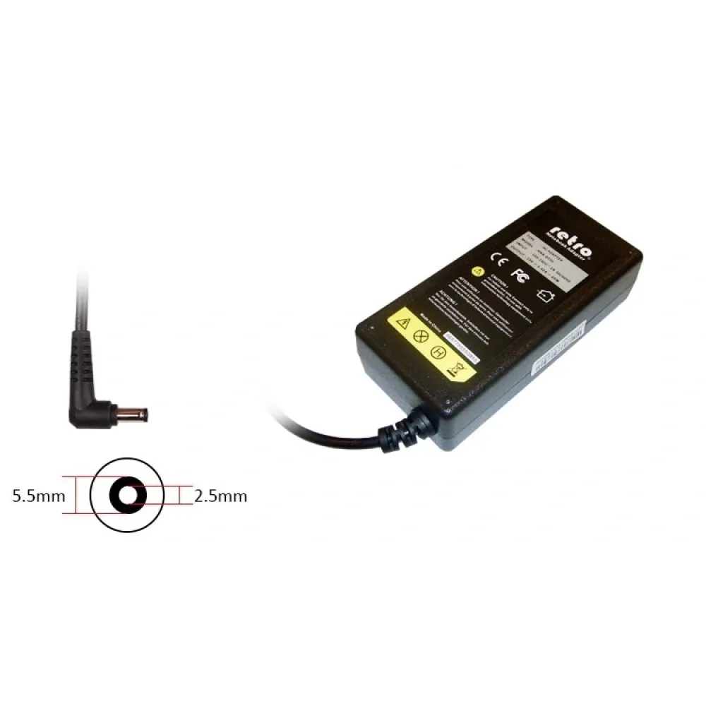 ADAPTOR DCA-A001 19V 3.42A 65W 2.5mm x 5.5mm 2
