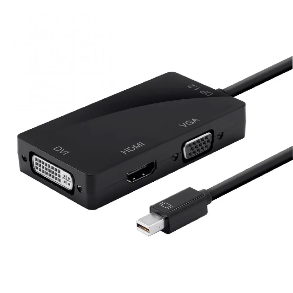 Adaptor Mını Dısplay Port To Hdmı Dvı Vga Adaptor Siyah