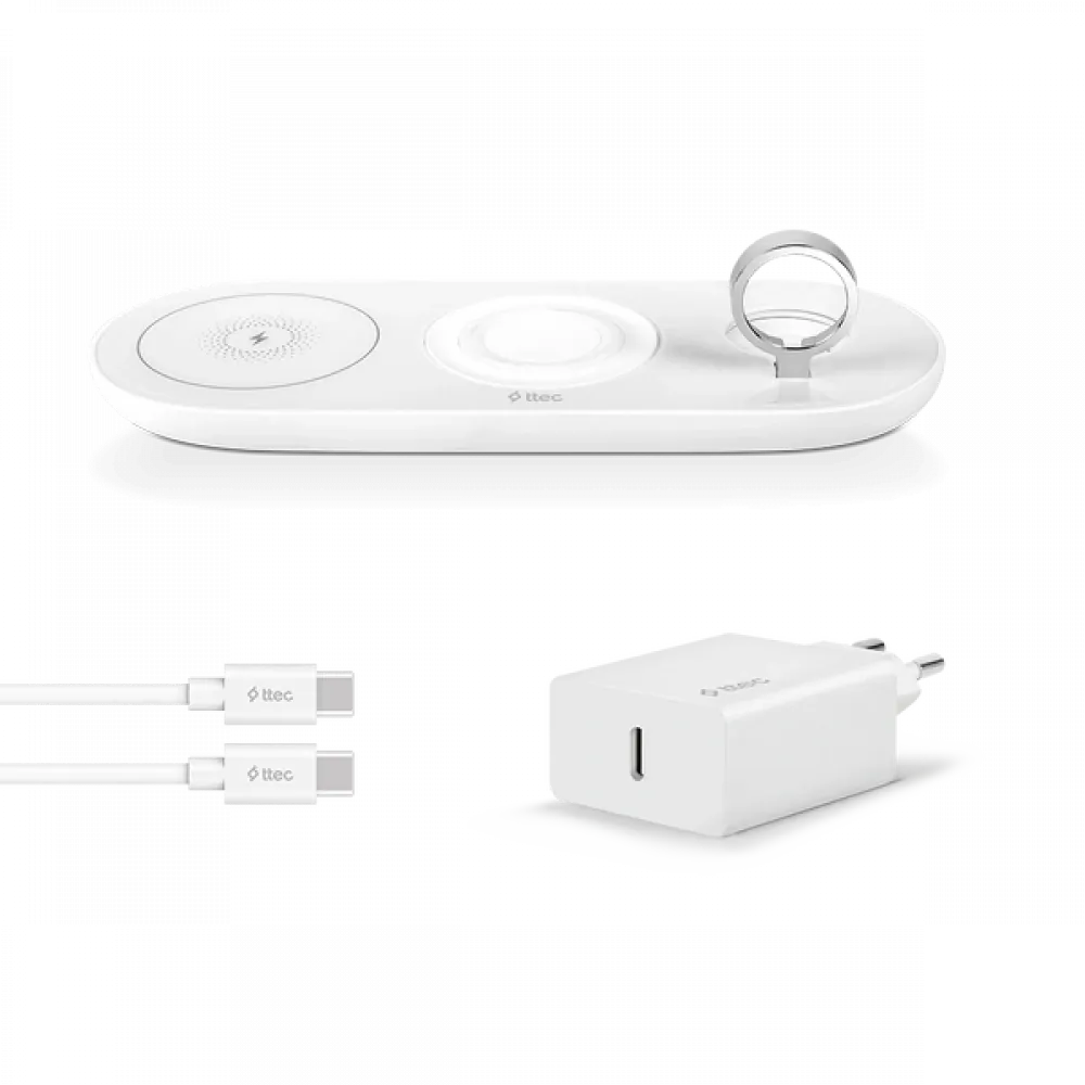 Ttec 2Ks21 Smartcharger Aır Kablosuz 20W 3İn1 Travel Charger+Kablo