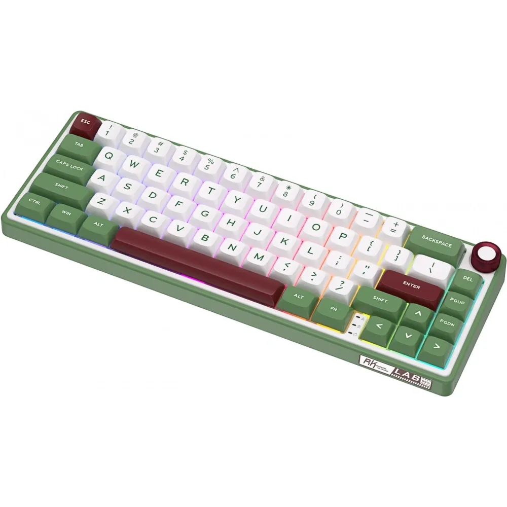 KLAVYE ROYAL KLUDGE R65 GREEN SAND CHARTREUSE SWITCH US LAYOUT