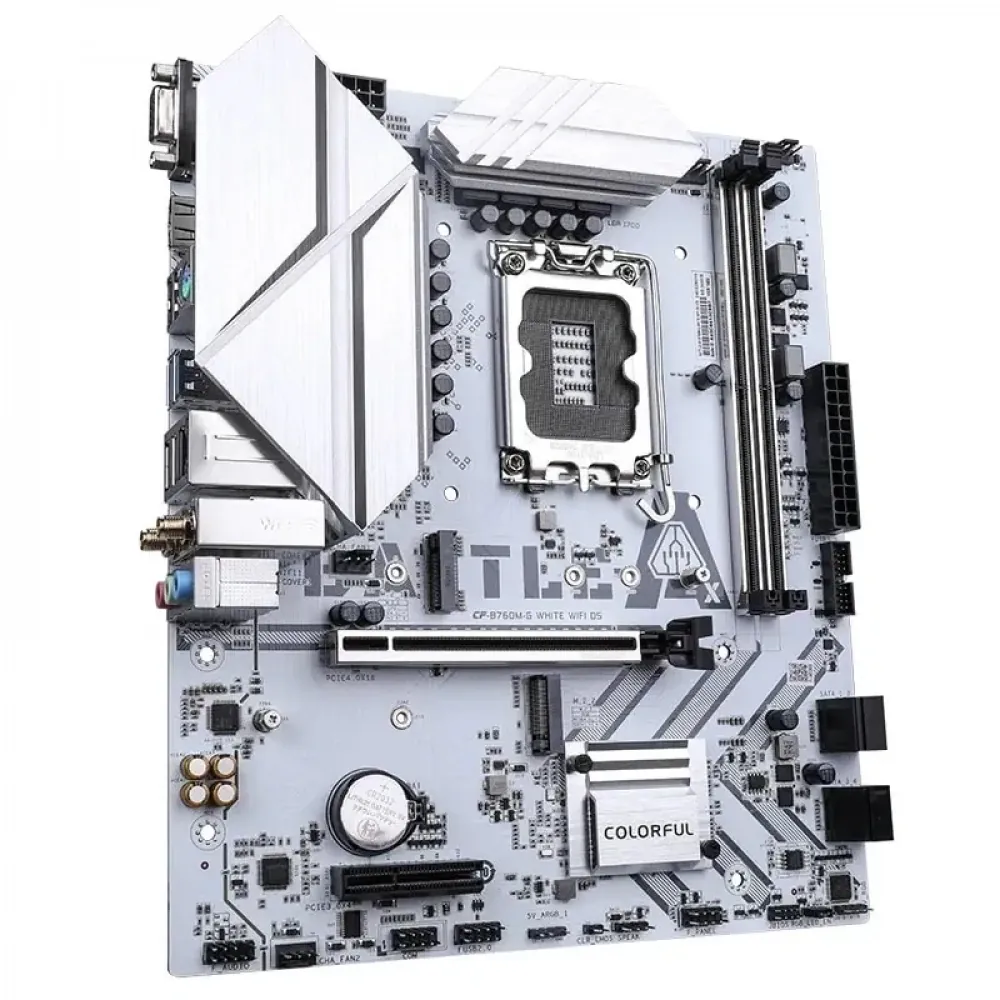 Anakart Colorful Battle-Ax B760M-G White Wifi D5 V20A Ddr5 1700P