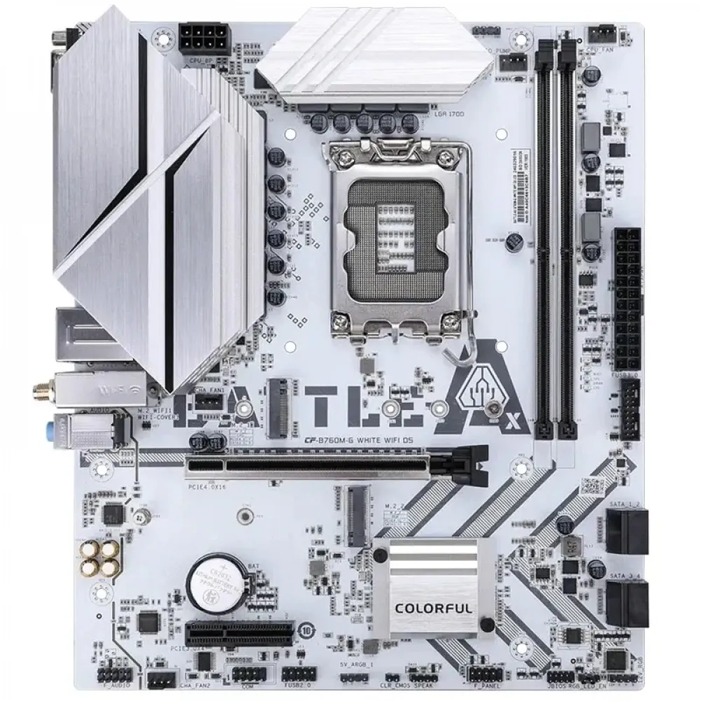 Anakart Colorful Battle-Ax B760M-G White Wifi D5 V20A Ddr5 1700P 3