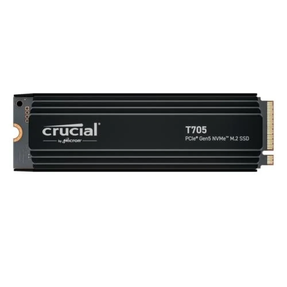 Crucial T705 1TB Gen5 NVMe M.2 CT1000T705SSD5 13600-10200MB/s Soğutucu 2