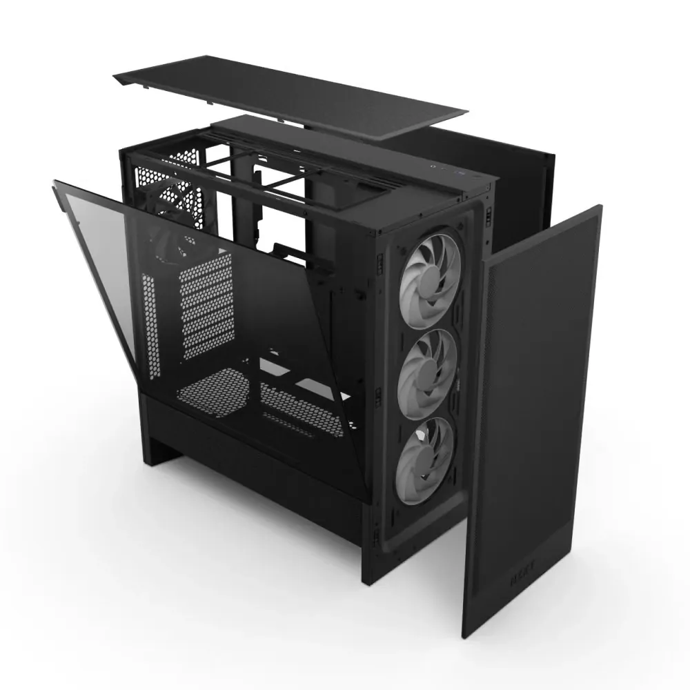 KASA NZXT H5 Flow(2024) Black RGB Tempered Glass USB 3.2 Atx Mid Tower 2
