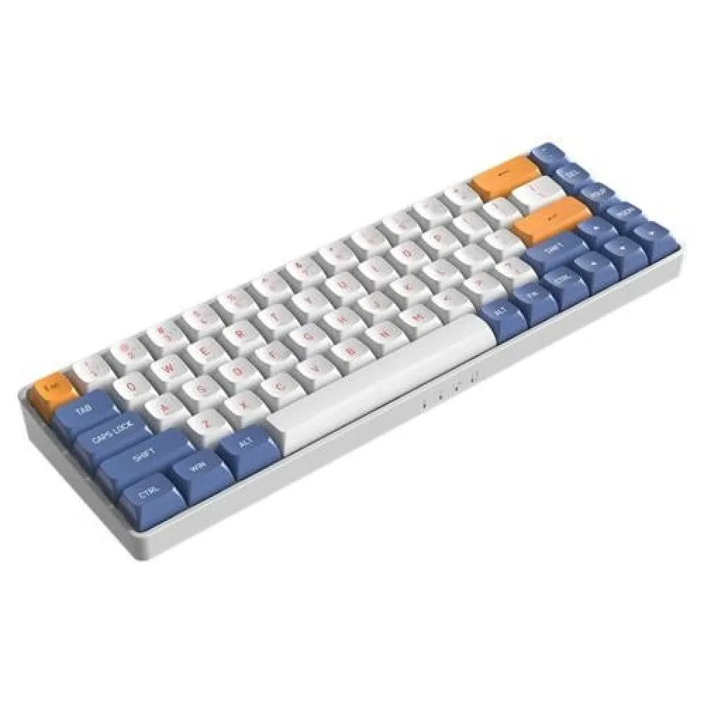 KLAVYE AIGO A68 Mavi Mekanik Red Switch Kablosuz Us Layout 2