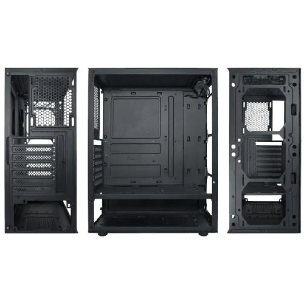 Kasa Vento Vg10F 3X120Mm Mesh Mid Tower Temperli Camlı
