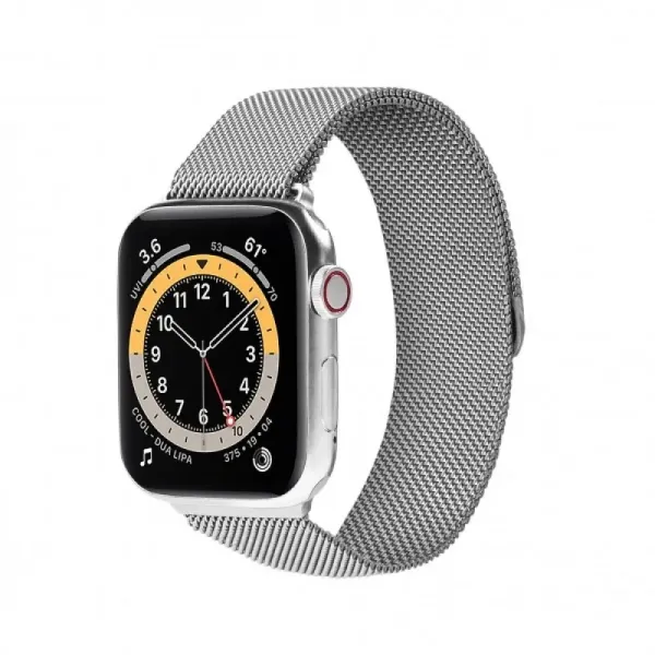 Kordon Zr-Krd-01 Apple Watch  42/44/45Mm Sılver Mıktanıs