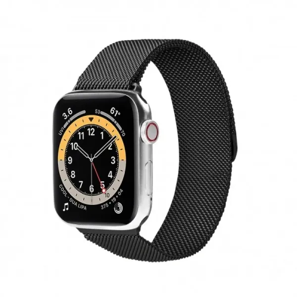 Kordon Zr-Krd-01 Apple Watch  42/44/45Mm Siyah Mıktanıs