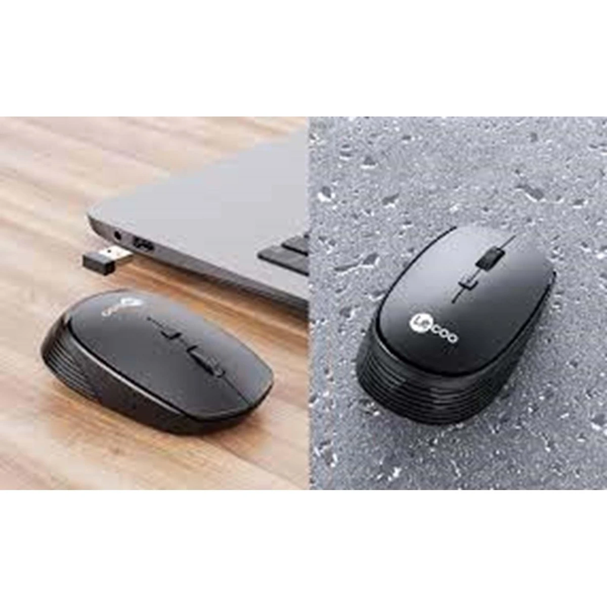 LECOO WS202 WİRELESS MOUSE SİYAH 2