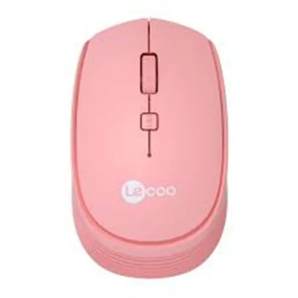 LECOO WS202 WİRELESS MOUSE PEMBE