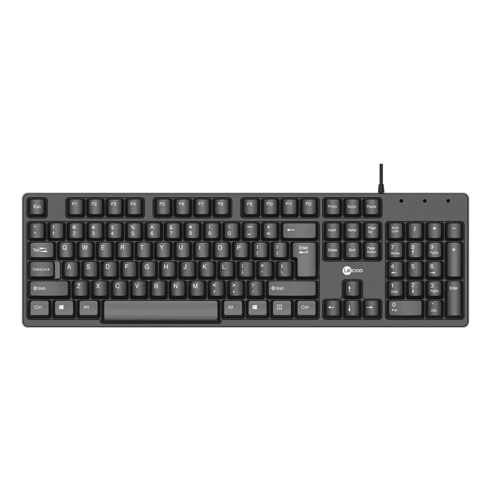 LECOO KB101 KABLOLU KLAVYE SİYAH