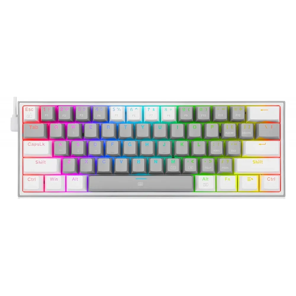 Klavye Redragon K617 Fizz Rgb Gray White Red Switch Tr Layout 2