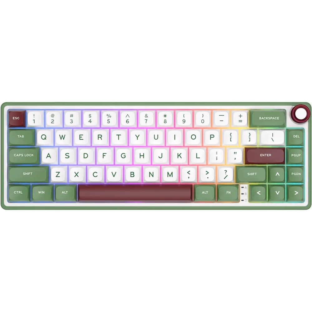 KLAVYE ROYAL KLUDGE R65 GREEN SAND CHARTREUSE SWITCH US LAYOUT 2