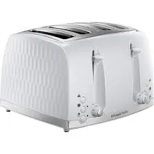 RUSSELL HOBBS 26070 HONEYCOMB KOLLEKSİYON 4 DİLİM EKMEK KIZARTMA MAKİNESİ BEYAZ