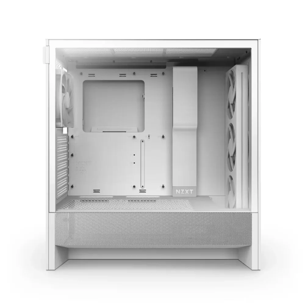 KASA NZXT H5 Flow(2024) White RGB Tempered Glass USB 3.2 Atx Mid Tower 3