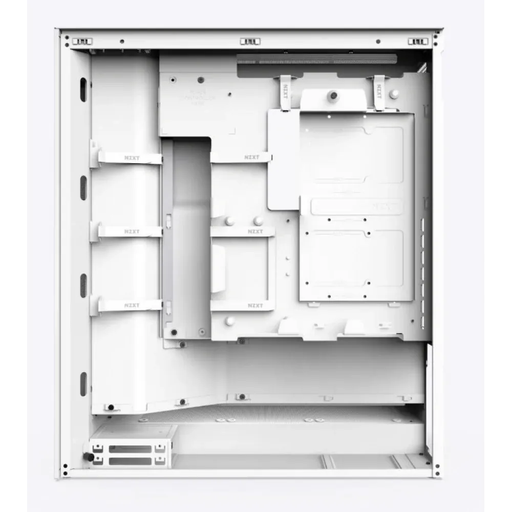 Kasa Nzxt H7 Flow(2024) White RGB Tempered Glass USB 3.2 Atx Mid Tower 4