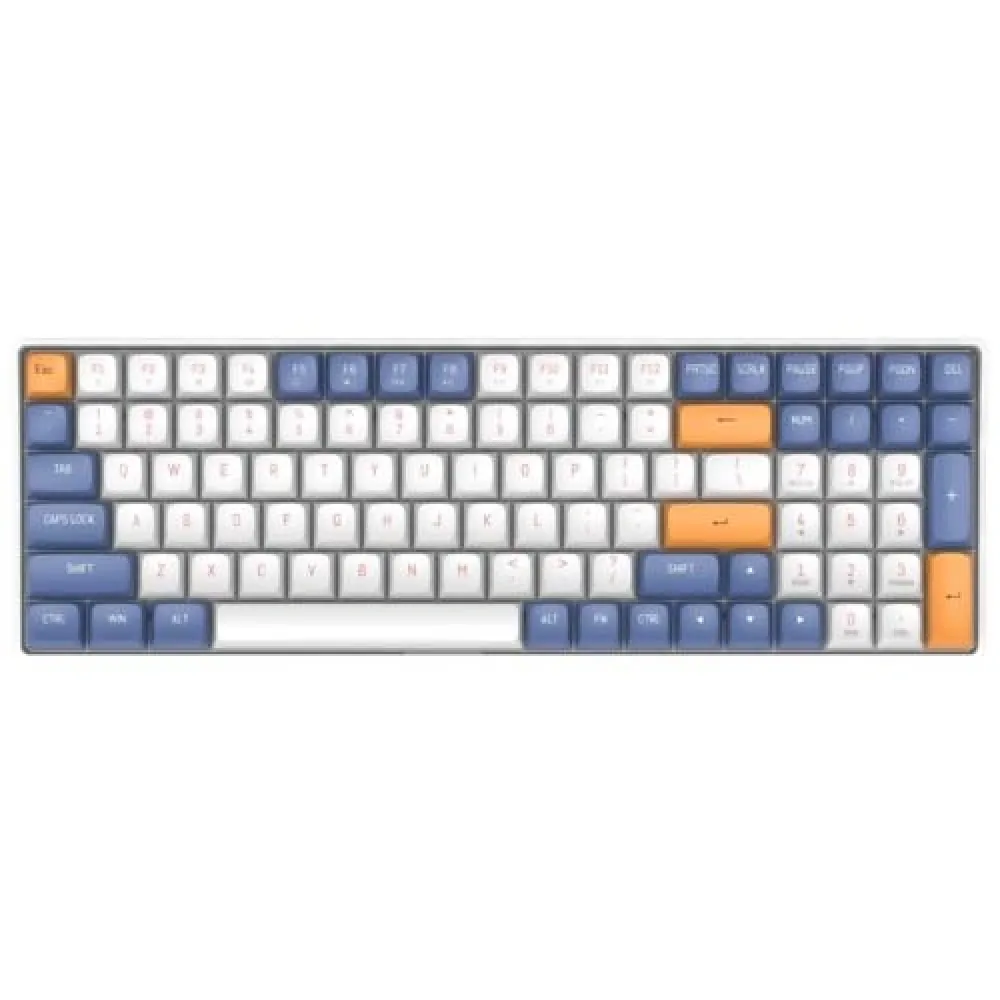 AIGO A100 Mavi Mekanik Yellow Switch Kablolu/Kablosuz Us Layout thumbnail 2
