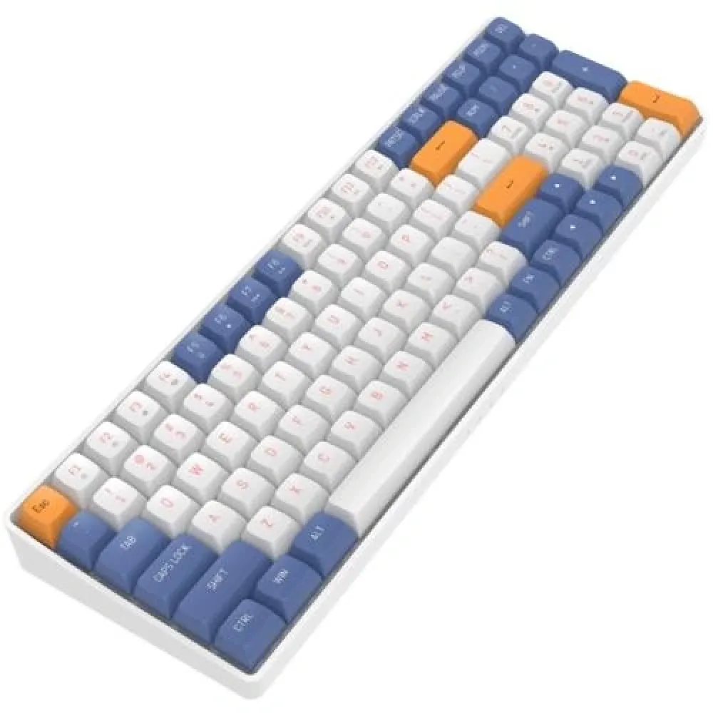 AIGO A100 Mavi Mekanik Yellow Switch Kablolu/Kablosuz Us Layout thumbnail 5