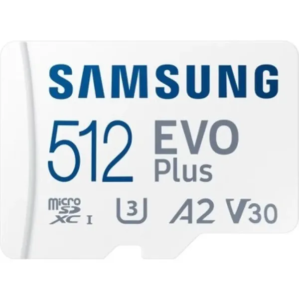 Samsung 512GB Evo Plus MicroSD MB-MC512SA U3 A2 V30 160Mb/s