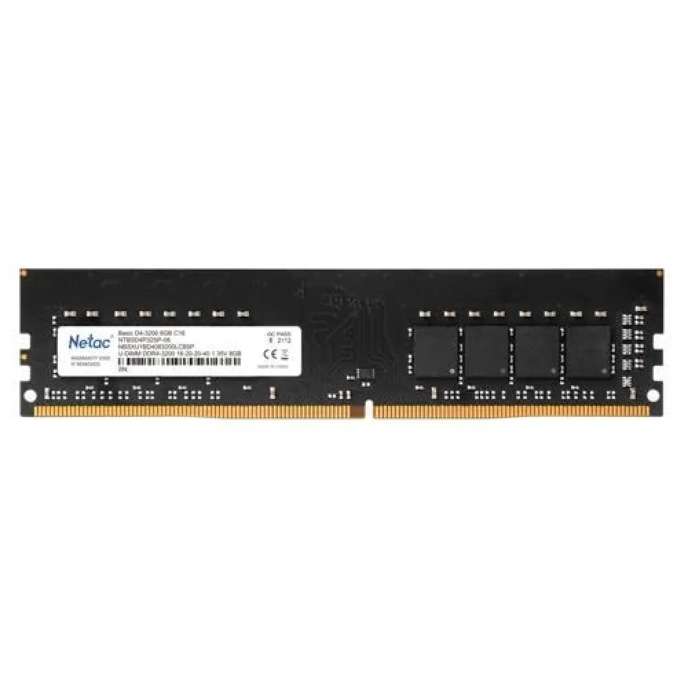 Bellek Netac Basic 8Gb 3200Mhz Ddr4 Ntbsd4P32Sp-08