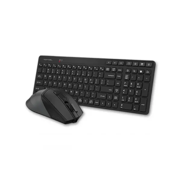 A4Tech Fb2800C Air2 Siyah Bt+2.4G Qk Klv+Silent Mouse Şarjlı 2000Dpi