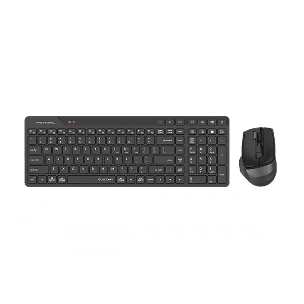 A4Tech Fb2800C Air2 Siyah Bt+2.4G Qk Klv+Silent Mouse Şarjlı 2000Dpi 2
