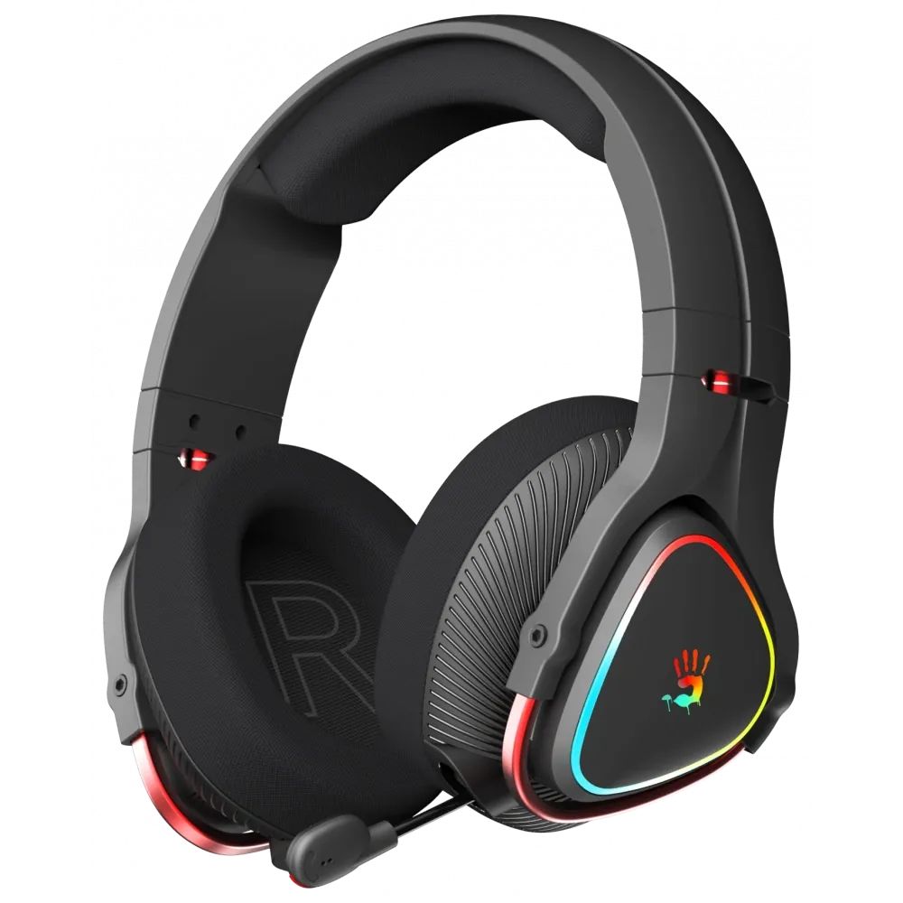 Bloody Mr720 Siyah Şarjlı Rgb Kulaklık-Bt&2.4G&3.5Mm