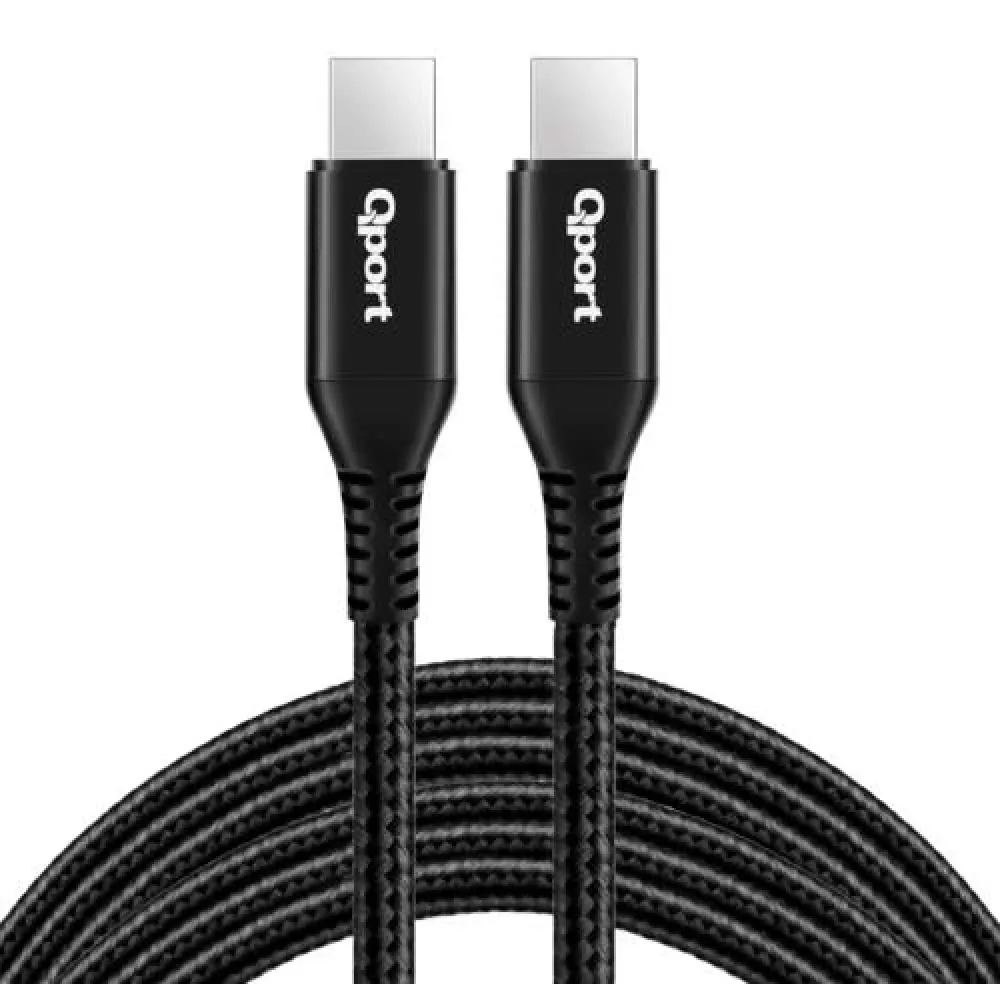 Qport Q-TYPE-C1 1,5m Type-C 100w Süper Hızlı PD Şarj ve Data Kablosu