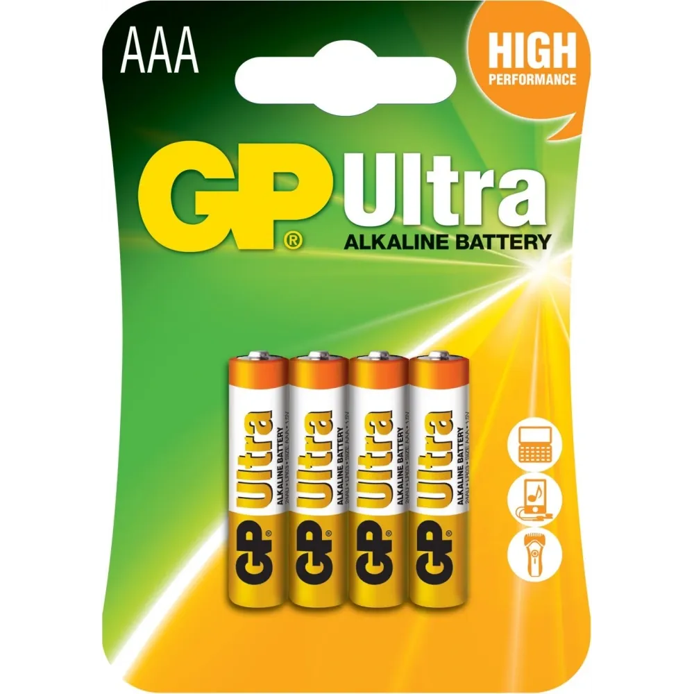 KALEM PİL İNCE AAA GP GP24AU ULTRA ALKALINE 1.5 VOLT