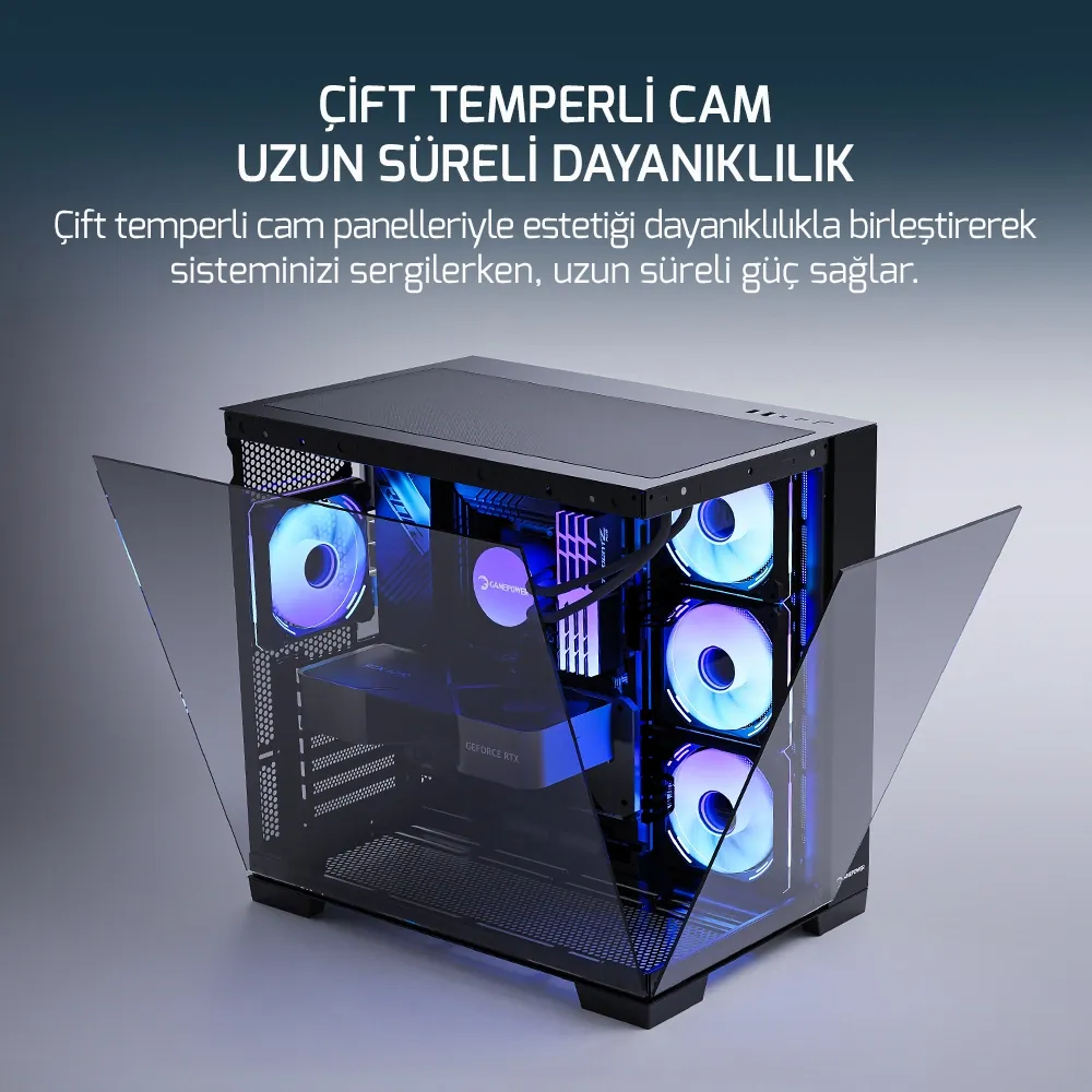 Kasa Gamepower Warcry Pulse 4x12cm FAN ARGB 650w Psu 3